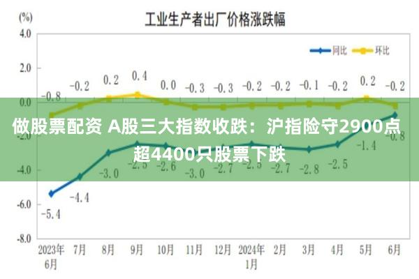 做股票配资 A股三大指数收跌：沪指险守2900点 超4400只股票下跌