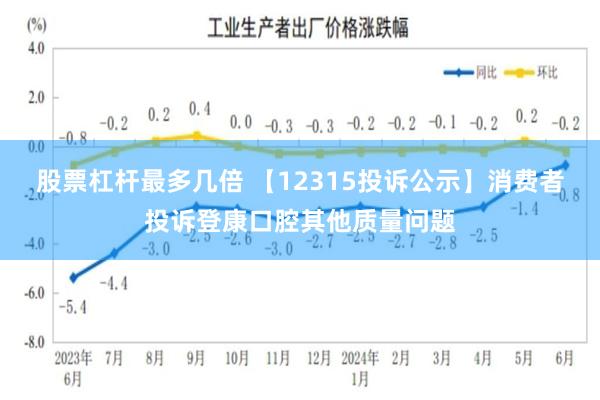 股票杠杆最多几倍 【12315投诉公示】消费者投诉登康口腔其他质量问题