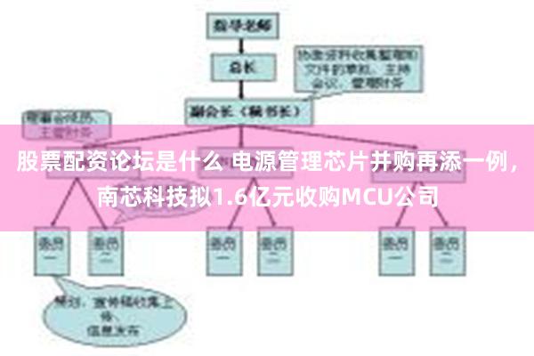 股票配资论坛是什么 电源管理芯片并购再添一例，南芯科技拟1.6亿元收购MCU公司